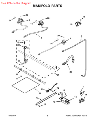 Picture of Whirlpool HOLDER-ORF - Part# W10514426