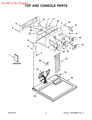 Picture of Whirlpool PANL - Part# W10520780