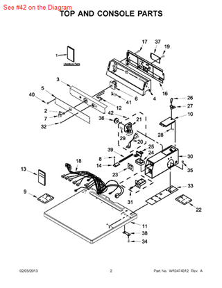 Picture of Whirlpool HARNS-WIRE - Part# W10521400