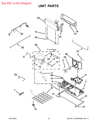 Picture of Whirlpool HARNS-WIRE - Part# W10528619