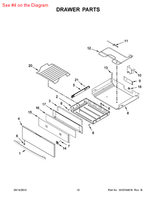 Picture of Whirlpool PANEL-DRWR - Part# W10541958