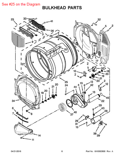 Picture of Whirlpool DRUM (DROP SHIP) - Part# W10549246