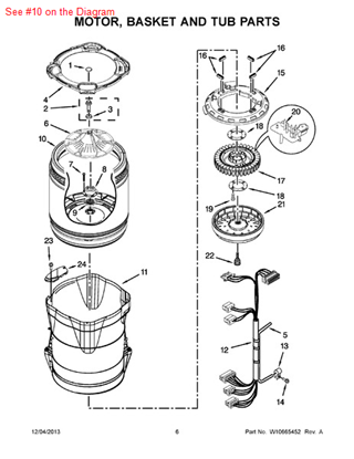 Picture of Whirlpool BASKET - Part# W10549509