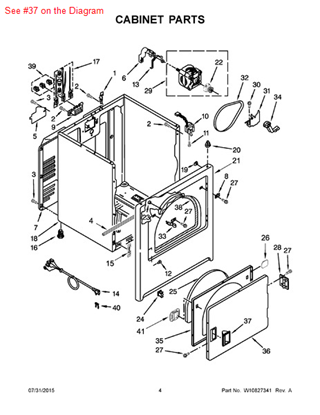 Picture of Whirlpool HANDLE - Part# W10549552