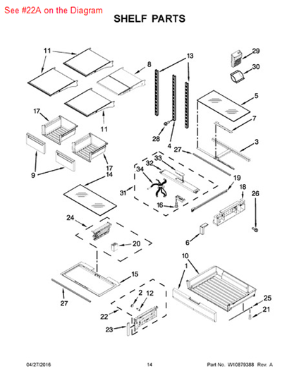 Picture of Whirlpool PLATE - Part# W10549602