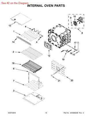 Picture of Whirlpool RACK-OVEN - Part# W10554529