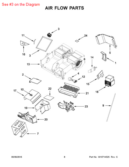 Picture of Whirlpool SENSOR - Part# W10557536