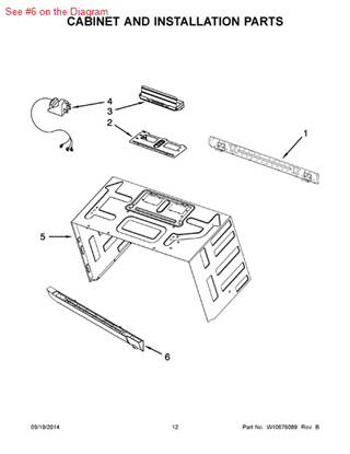 Picture of Whirlpool GRILL-VENT - Part# W10561352