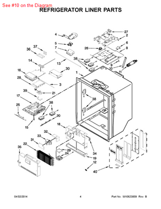 Picture of Whirlpool COVER-FILT - Part# W10562514