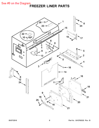 Picture of Whirlpool SWITCH - Part# W10565413