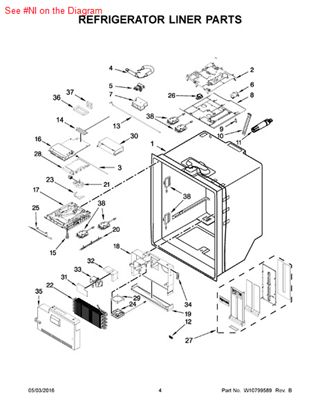 Picture of Whirlpool HARNS-WIRE - Part# W10570599