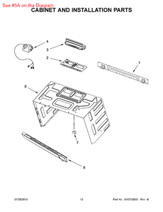 Picture of Whirlpool WRAPER-CAB - Part# W10571405