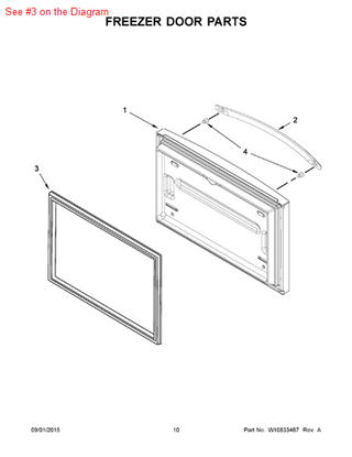 Picture of Whirlpool GASKET-FIP - Part# W10571967