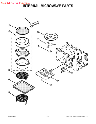 Picture of Whirlpool TRAY-COOK - Part# W10587374