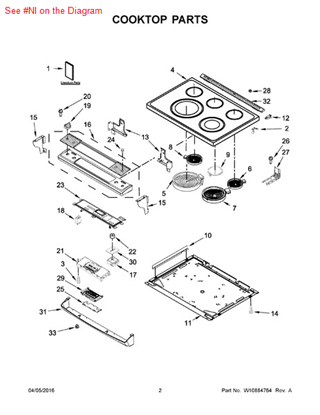 Picture of Whirlpool HARNS-WIRE - Part# W10598170