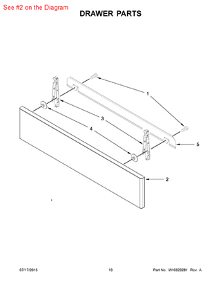 Picture of Whirlpool PANEL-DRWR - Part# W10602485