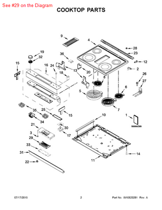 Picture of Whirlpool DISPLAY - Part# W10603097