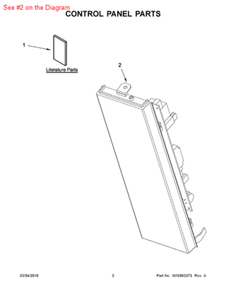 Picture of Whirlpool CNTRL-ELEC+CORECHARGE6 - Part# W10625366