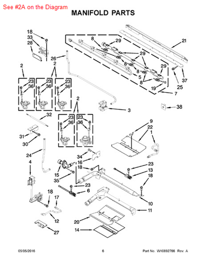 Picture of Whirlpool HOLDER-ORF - Part# W10638851