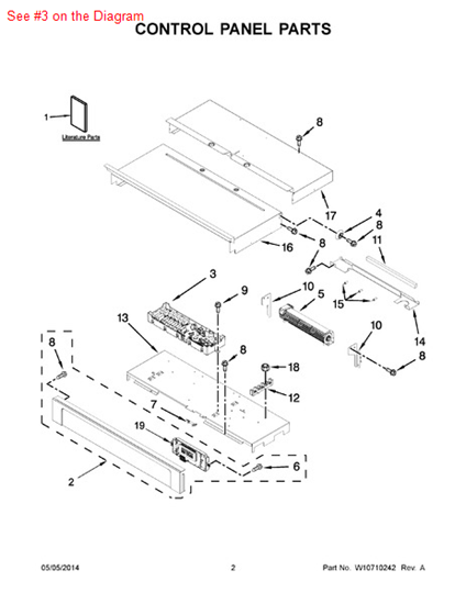 Picture of Whirlpool CNTRL-ELEC+CORECHARGE6 - Part# W10659985