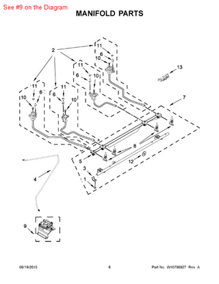 Picture of Whirlpool REGULATOR - Part# W10661850