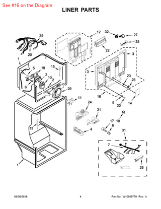 Picture of Whirlpool COVER-EVAP - Part# W10668482