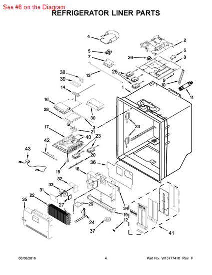Picture of Whirlpool COVER - Part# W10669663