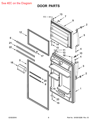 Picture of Whirlpool COVER - Part# W10672341