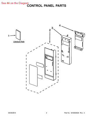 Picture of Whirlpool CNTRL-ELEC - Part# W10676698