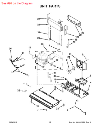 Picture of Whirlpool HARNS-WIRE - Part# W10679214