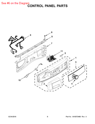 Picture of Whirlpool HARNS-WIRE - Part# W10685626