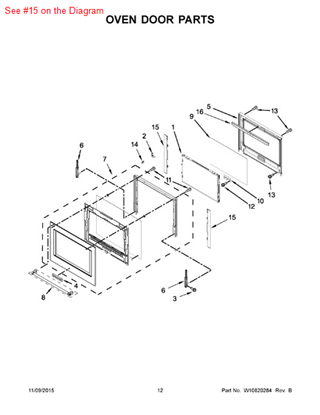 Picture of Whirlpool BRKT-GLASS - Part# W10687815
