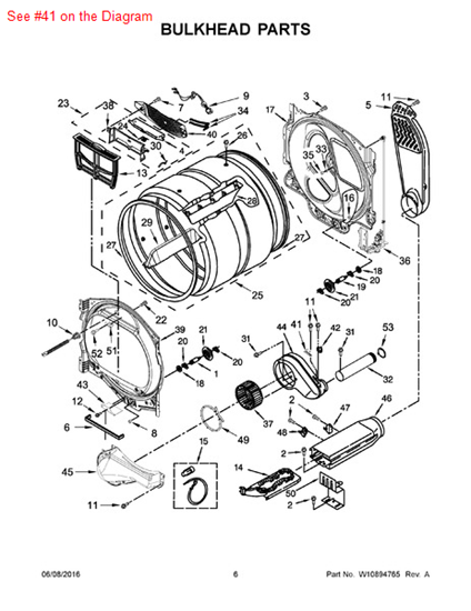 Picture of Whirlpool FUSE-THRML - Part# W10693363