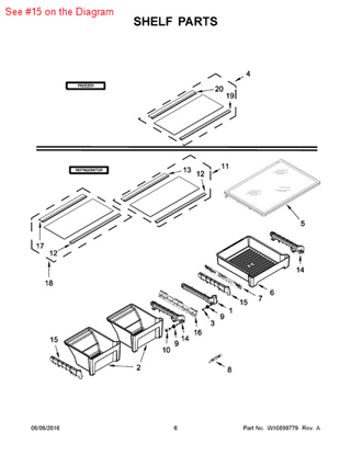 Picture of Whirlpool TRACK - Part# W10694125