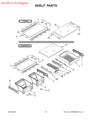 Picture of Whirlpool TRACK - Part# W10694149