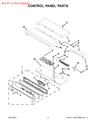 Picture of Whirlpool PANL-CNTRL - Part# W10695073