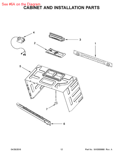 Picture of Whirlpool GRILL-VENT - Part# W10701697