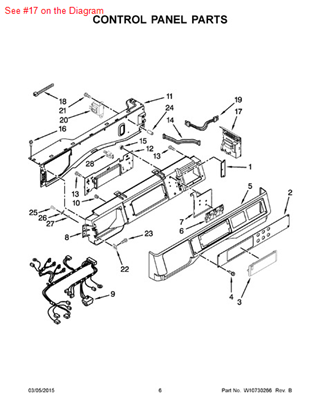 Picture of Whirlpool CNTRL-ELEC - Part# W10732327