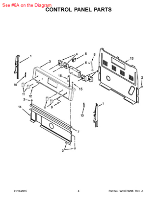 Picture of Whirlpool CNTRL-ELEC - Part# W10734614