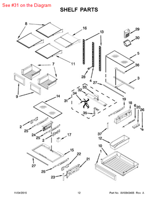 Picture of Whirlpool COVER - Part# W10768884