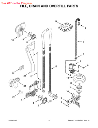 Picture of Whirlpool TUBE-VENT - Part# W10772907