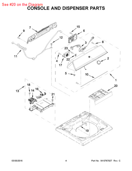 Picture of Whirlpool DRAWER - Part# W10794835