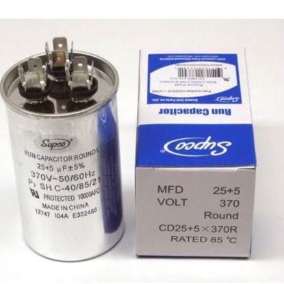 Picture of 370V ROUND DUAL RUN CAPACIT - Part# CD25+5X370R