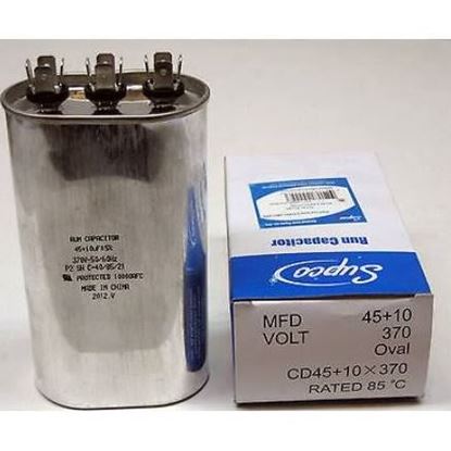 Picture of 45+10 MFD 370V DUAL RUN CAP - Part# CD45+10X370R