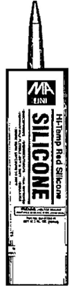 Picture of High Temp Red Silicon Caulk - Part# MA-HTSS-R