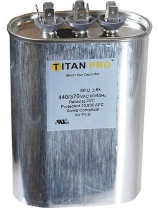 Picture of 35+3 MFD 440V OVAL RUN CAP - Part# POCFD353A