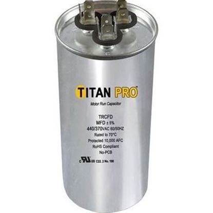 Picture of 70+7.5MFD 440/370V ROUND - Part# TRCFD7075