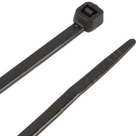 Picture of 100 PC 8" CABLE TIE SET BLAC - Part# W2910