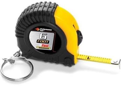 Picture of Performance Tools TAPE MEASURE W/KEY RING 6 FOOT - Part# W5006