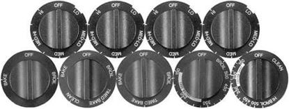 Picture of Whirlpool KNOB KIT BLACK - Part# 814362